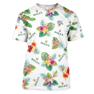 Rolex Hawaiian Flower Unisex Sweatshirt Style Classic Sweatshirt