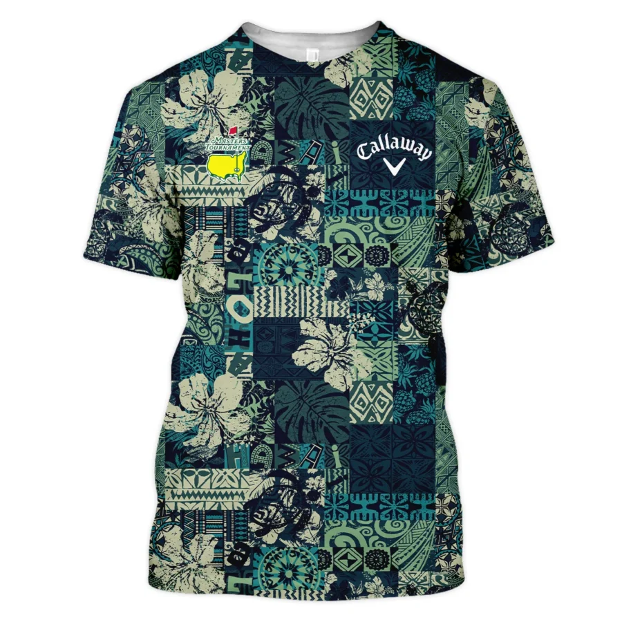 Masters Tournament Hawaiian Hibiscus And Tribal Element Fabric Callaway Unisex T-Shirt Style Classic T-Shirt