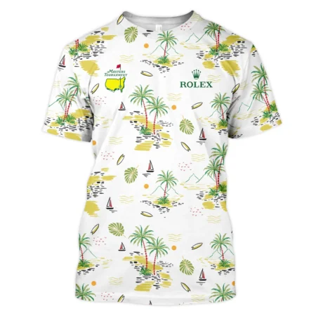 Rolex Landscape With Palm Trees Beach And Oceann Masters Tournament Unisex T-Shirt Style Classic T-Shirt