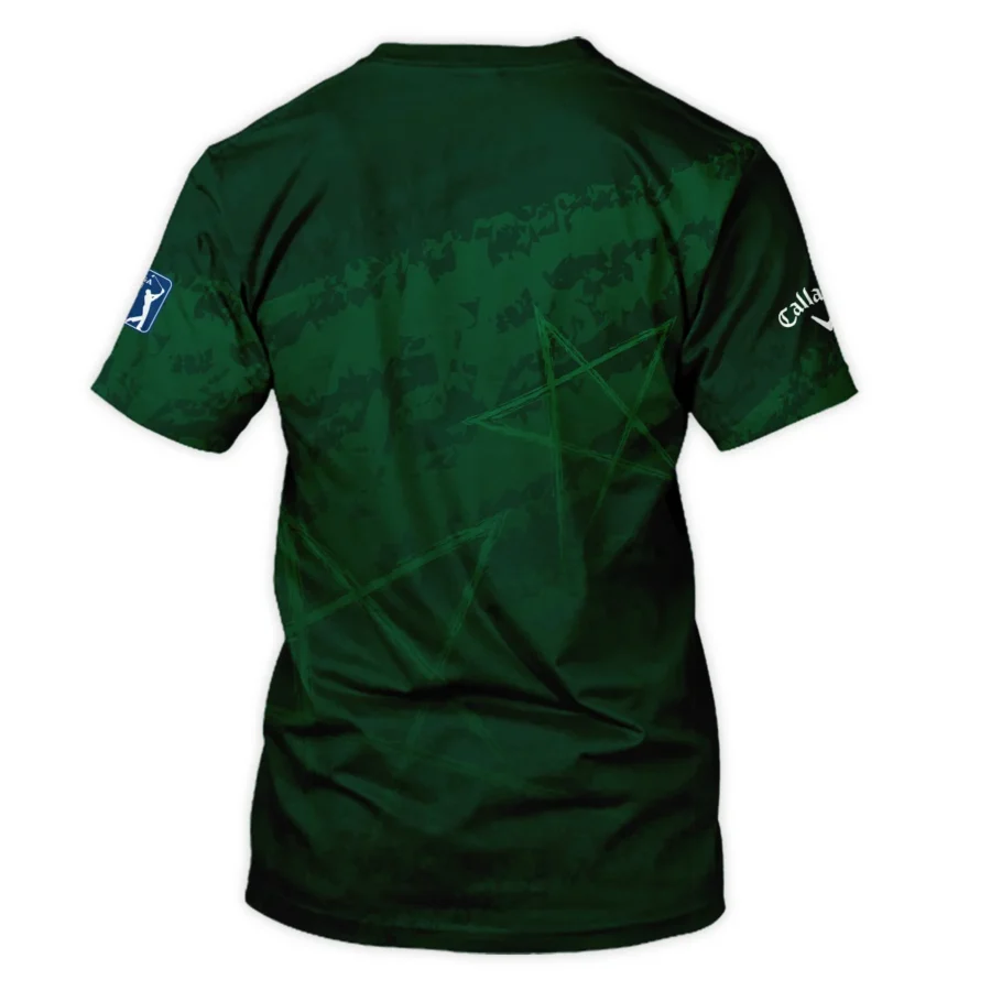 Stars Gradient Dark Green Grunge Pattern Masters Tournament Callaway Unisex T-Shirt Style Classic T-Shirt