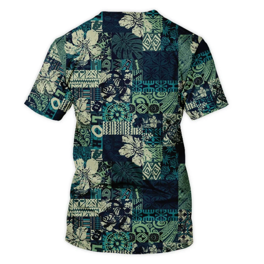 Masters Tournament Hawaiian Hibiscus And Tribal Element Fabric Callaway Unisex T-Shirt Style Classic T-Shirt