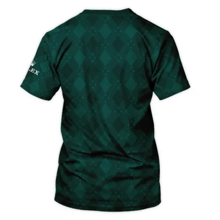 Dark Green Argyle Plaid Pattern Golf Masters Tournament Rolex Unisex T-Shirt Style Classic T-Shirt