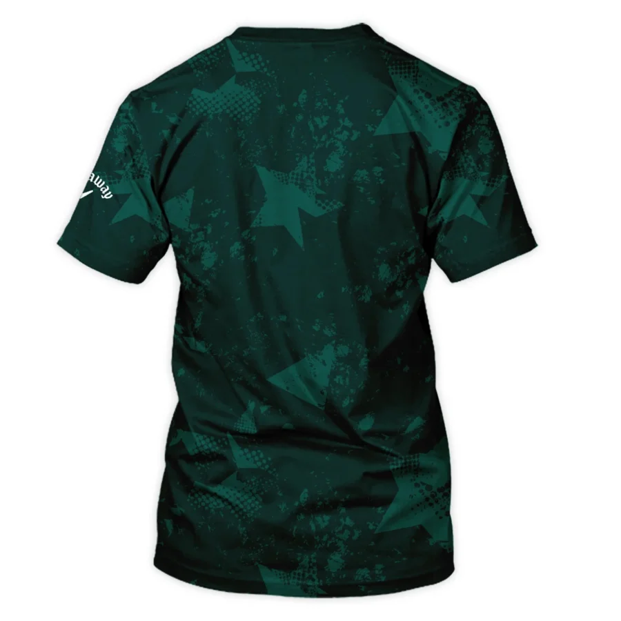 Dark Green Grunge Stars Pattern Golf Masters Tournament Callaway Unisex T-Shirt Style Classic T-Shirt