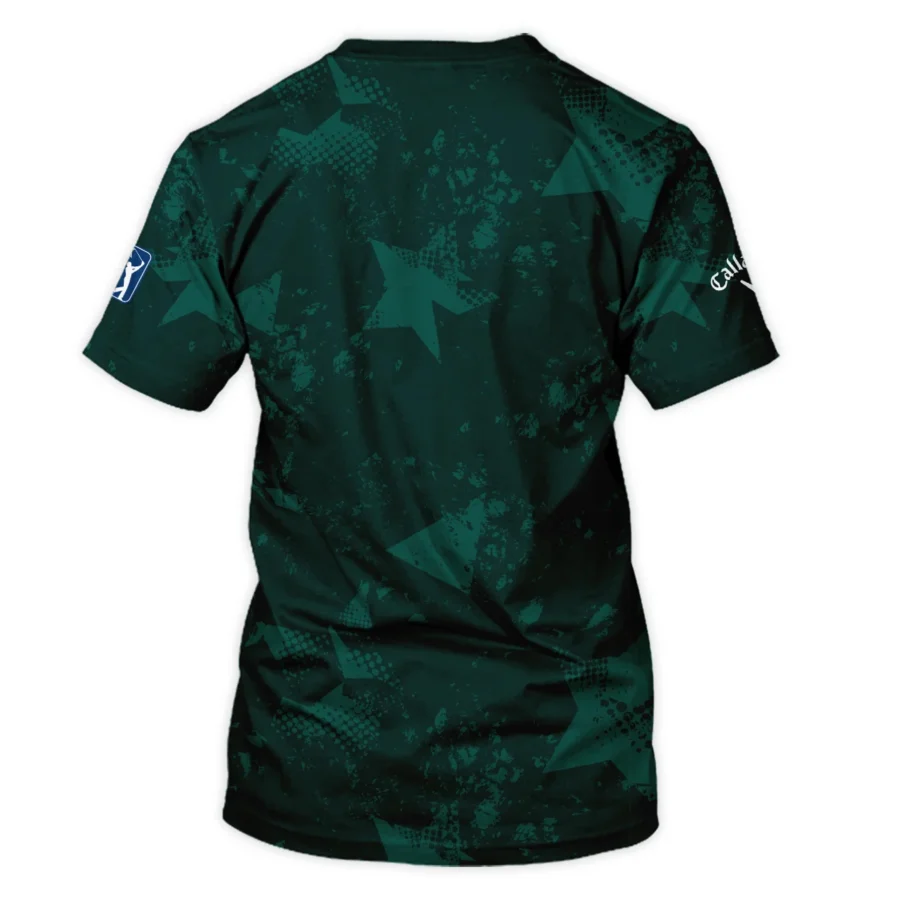 Dark Green Grunge Stars Pattern Golf Masters Tournament Callaway Unisex T-Shirt Style Classic T-Shirt