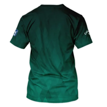 Gradient Dark Green Geometric Pattern Masters Tournament Callaway Unisex T-Shirt Style Classic T-Shirt