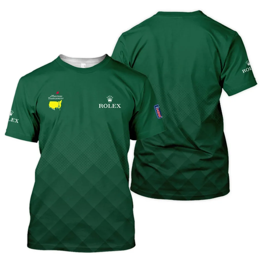 Masters Tournament Rolex Gradient Dark Green Pattern Unisex T-Shirt Style Classic T-Shirt