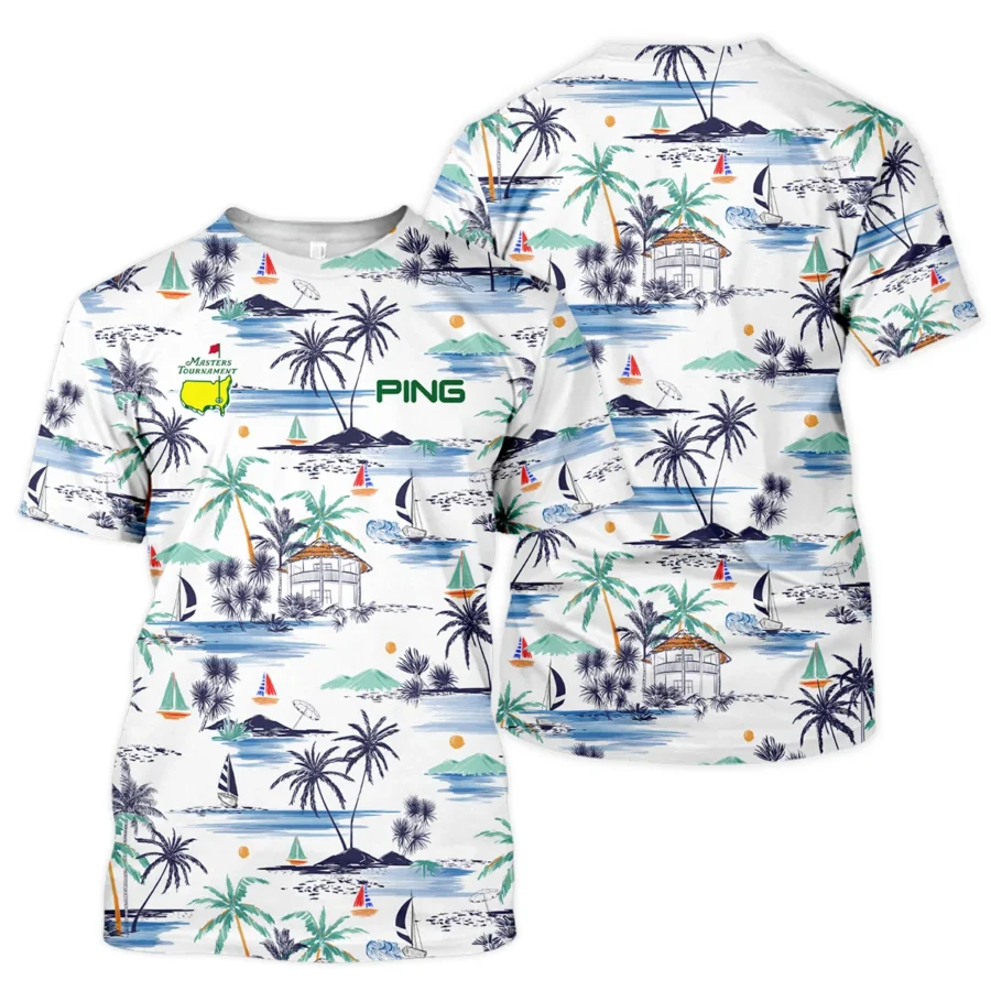 Artistic Seamless Summer Island Pattern Masters Tournament Ping Unisex T-Shirt Style Classic T-Shirt