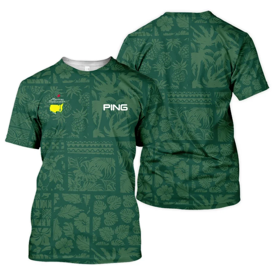 Masters Tournament Ping Hawaiian Style Fabric Patchwork Unisex T-Shirt Style Classic T-Shirt