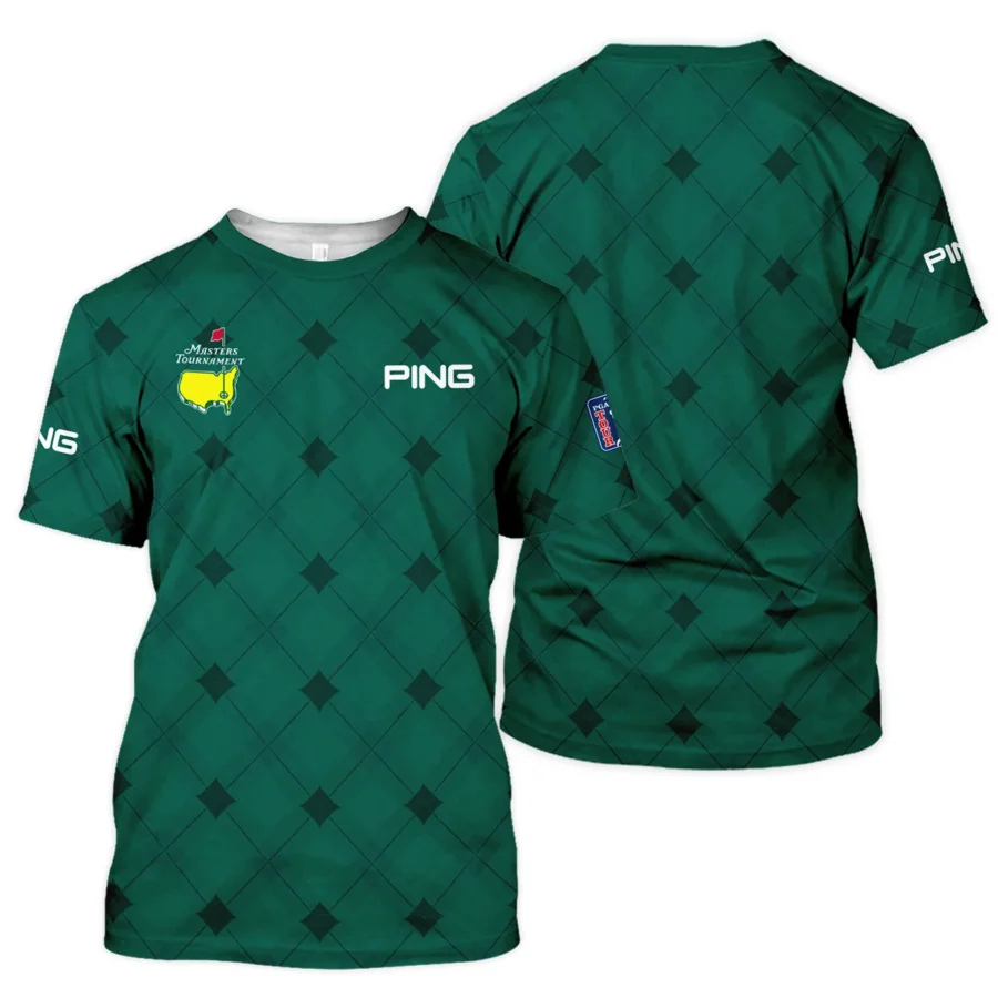 Golf Masters Tournament Green Argyle Pattern Ping Unisex T-Shirt Style Classic T-Shirt