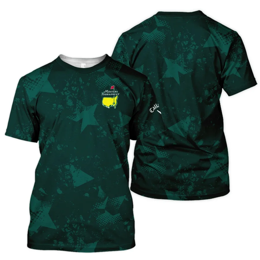 Dark Green Grunge Stars Pattern Golf Masters Tournament Callaway Unisex T-Shirt Style Classic T-Shirt