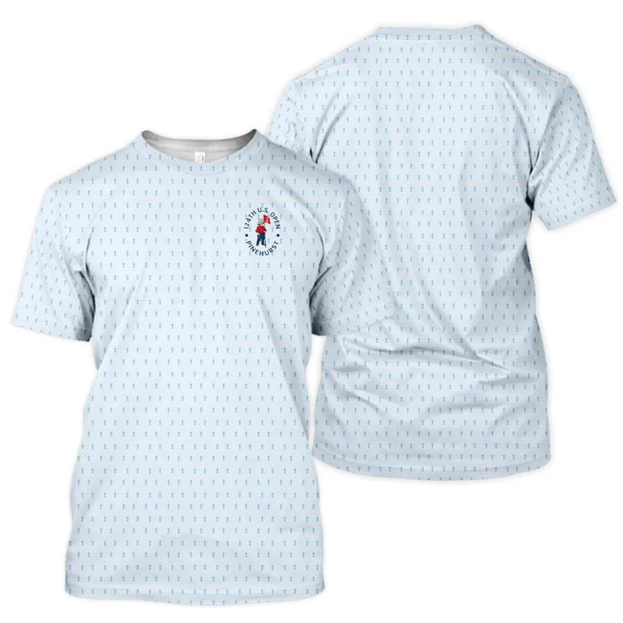 Golf Pattern Cup Light Blue Green 124th U.S. Open Pinehurst Unisex T-Shirt Style Classic T-Shirt