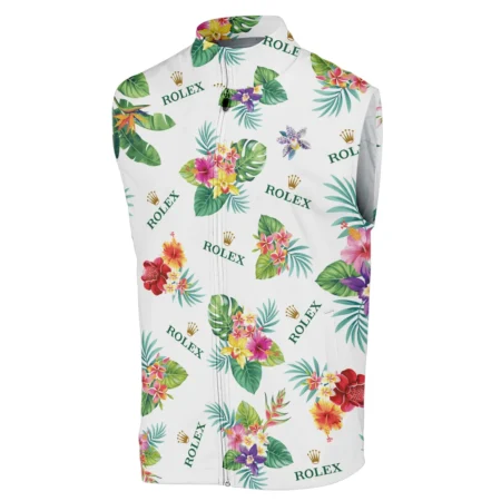 Rolex Hawaiian Flower Sleeveless Jacket Style Classic Sleeveless Jacket