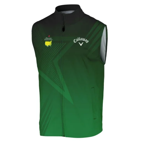 Masters Tournament Callaway Star Dark Green Pattern Sleeveless Jacket Style Classic Sleeveless Jacket