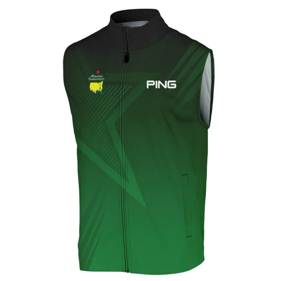 Masters Tournament Ping Star Dark Green Pattern Sleeveless Jacket Style Classic Sleeveless Jacket