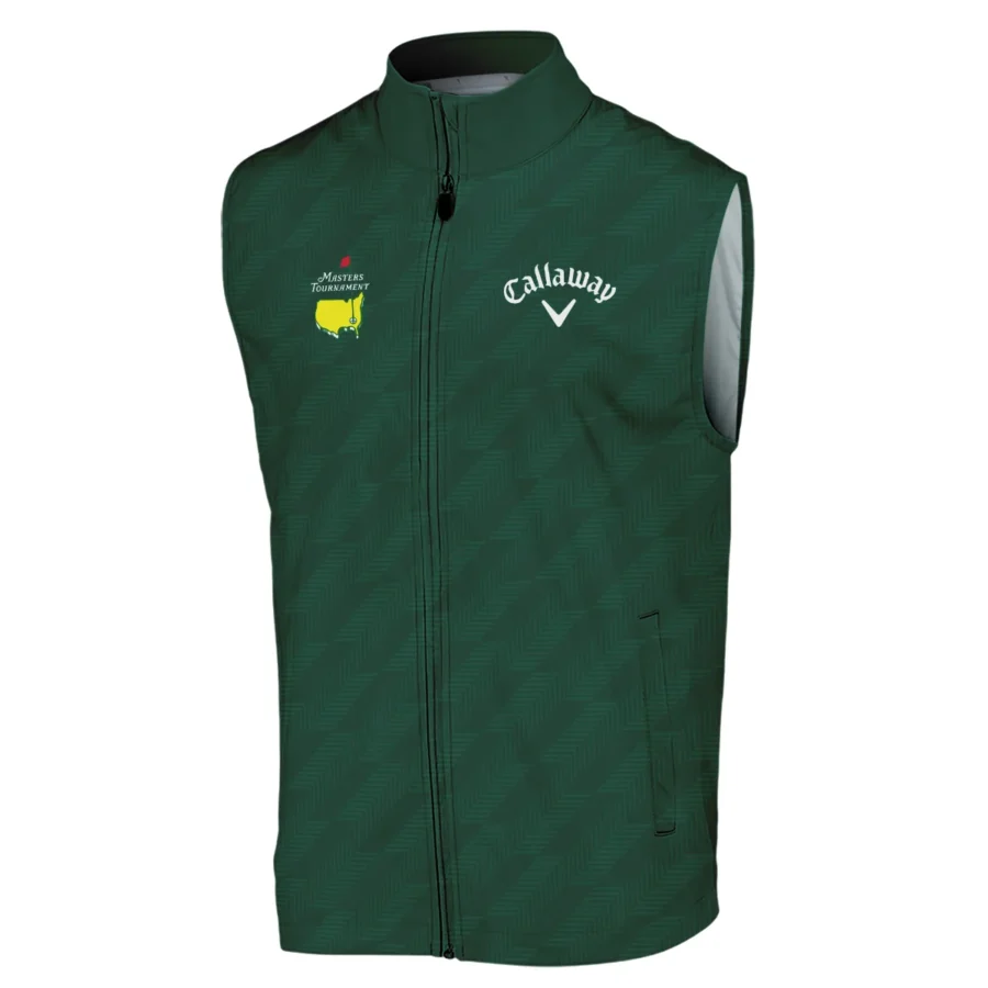 Masters Tournament Callaway Star Dark Green Pattern Sleeveless Jacket Style Classic Sleeveless Jacket