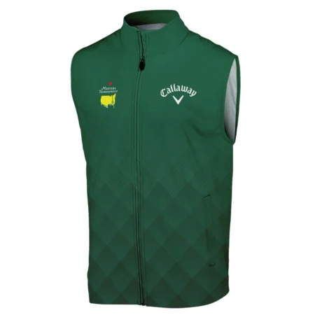 Masters Tournament Callaway Gradient Dark Green Pattern Sleeveless Jacket Style Classic Sleeveless Jacket