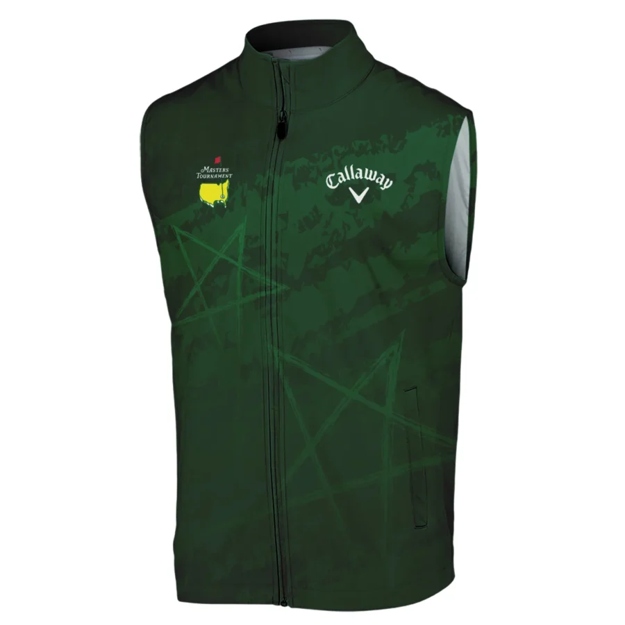 Stars Gradient Dark Green Grunge Pattern Masters Tournament Callaway Sleeveless Jacket Style Classic Sleeveless Jacket