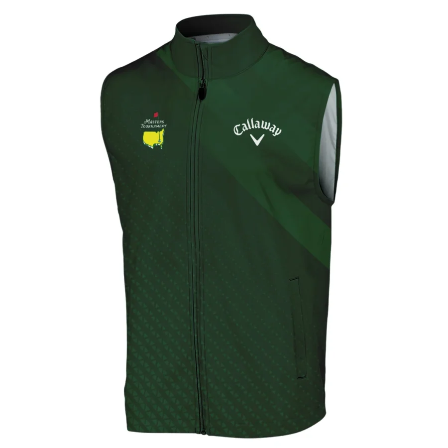 Callaway Gradient Dark Green Abstract Pattern Masters Tournament Sleeveless Jacket Style Classic Sleeveless Jacket