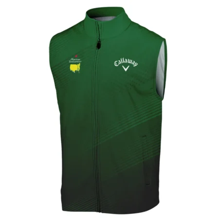 Masters Tournament Stripe Gradient Dark Green Abstract Pattern Callaway Sleeveless Jacket Style Classic Sleeveless Jacket