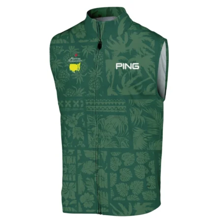 Masters Tournament Ping Hawaiian Style Fabric Patchwork Sleeveless Jacket Style Classic Sleeveless Jacket