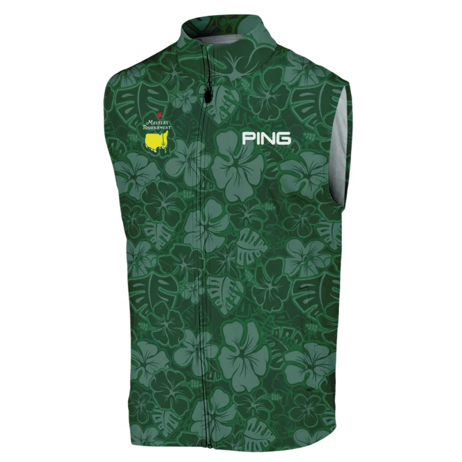 Masters Tournament Ping Tileable Seamless Hawaiian Pattern Sleeveless Jacket Style Classic Sleeveless Jacket