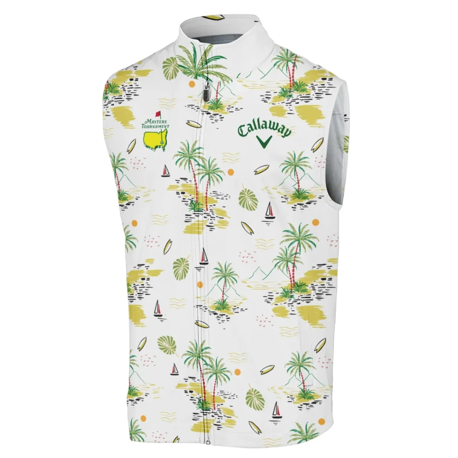 Callaway Landscape With Palm Trees Beach And Oceann Masters Tournament Sleeveless Jacket Style Classic Sleeveless Jacket