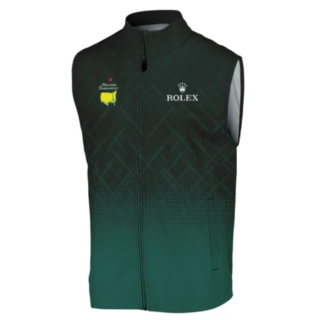 Rolex Masters Tournament Sport Jersey Pattern Dark Green Sleeveless Jacket Style Classic Sleeveless Jacket