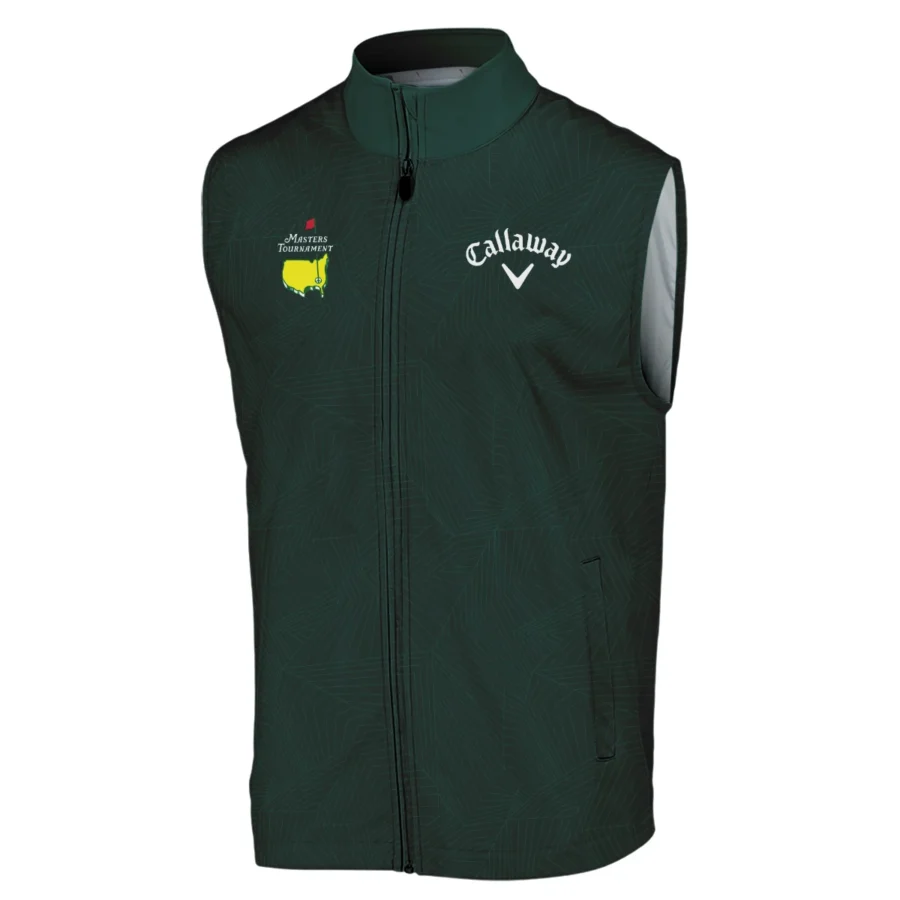 Masters Tournament Callaway Pattern Sport Jersey Dark Green Sleeveless Jacket Style Classic Sleeveless Jacket