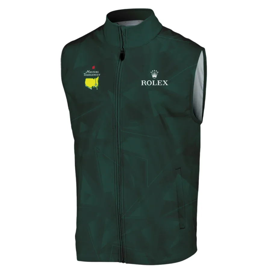 Dark Green Abstract Sport Masters Tournament Rolex Sleeveless Jacket Style Classic Sleeveless Jacket