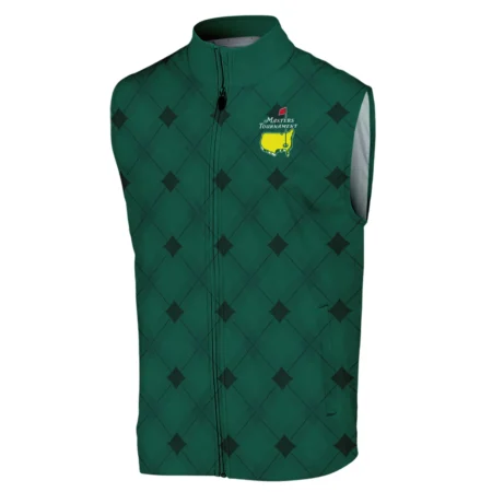 Golf Masters Tournament Green Argyle Pattern Callaway Sleeveless Jacket Style Classic Sleeveless Jacket