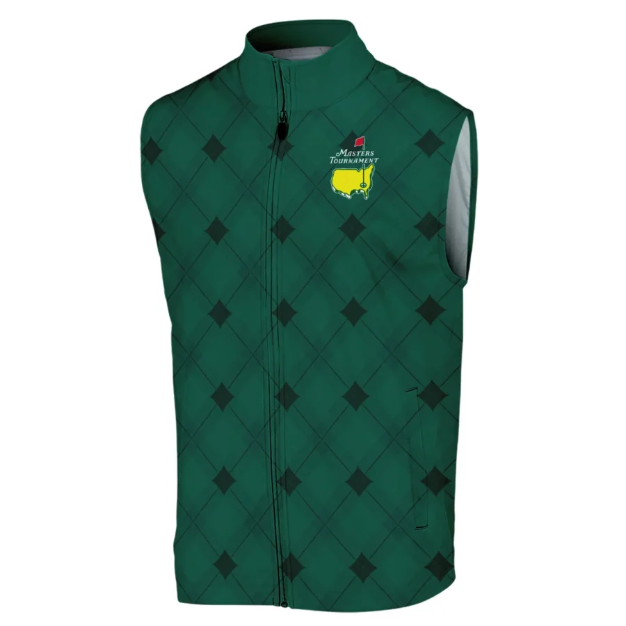 Golf Masters Tournament Green Argyle Pattern Callaway Sleeveless Jacket Style Classic Sleeveless Jacket