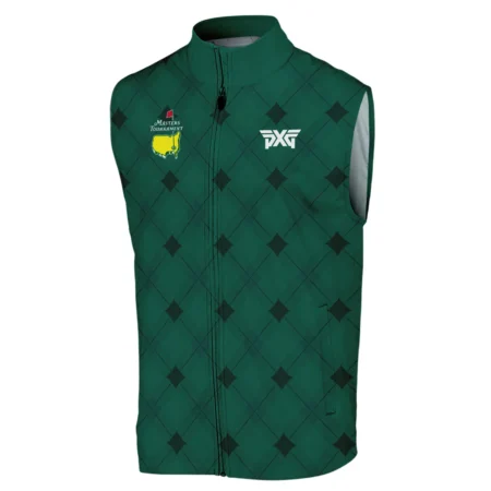 Golf Masters Tournament Green Argyle Pattern Sleeveless Jacket Style Classic Sleeveless Jacket