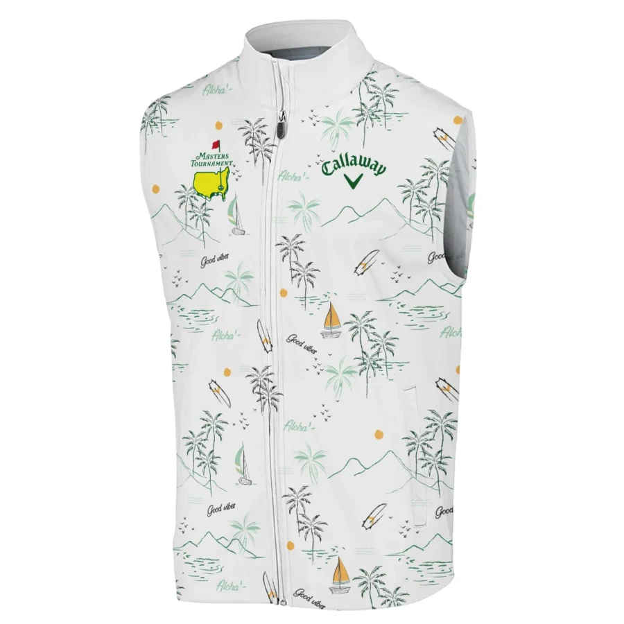 Island Seamless Pattern Golf Masters Tournament Callaway Sleeveless Jacket Style Classic Sleeveless Jacket