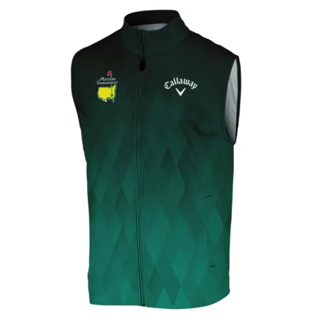 Gradient Dark Green Geometric Pattern Masters Tournament Callaway Sleeveless Jacket Style Classic Sleeveless Jacket