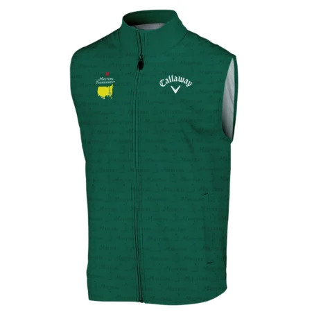 Golf Pattern Cup Green Masters Tournament Callaway Sleeveless Jacket Style Classic Sleeveless Jacket