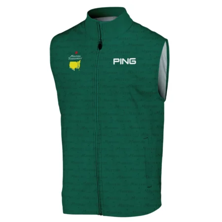 Golf Pattern Cup Green Masters Tournament Ping Sleeveless Jacket Style Classic Sleeveless Jacket