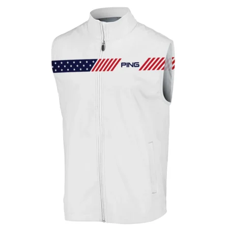 Golf Sport Flag American 124th U.S. Open Pinehurst Ping Sleeveless Jacket Style Classic Sleeveless Jacket