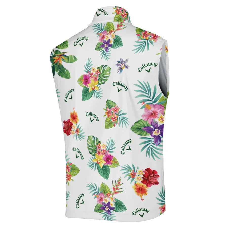 Callaway Hawaiian Flower Sleeveless Jacket Style Classic Sleeveless Jacket