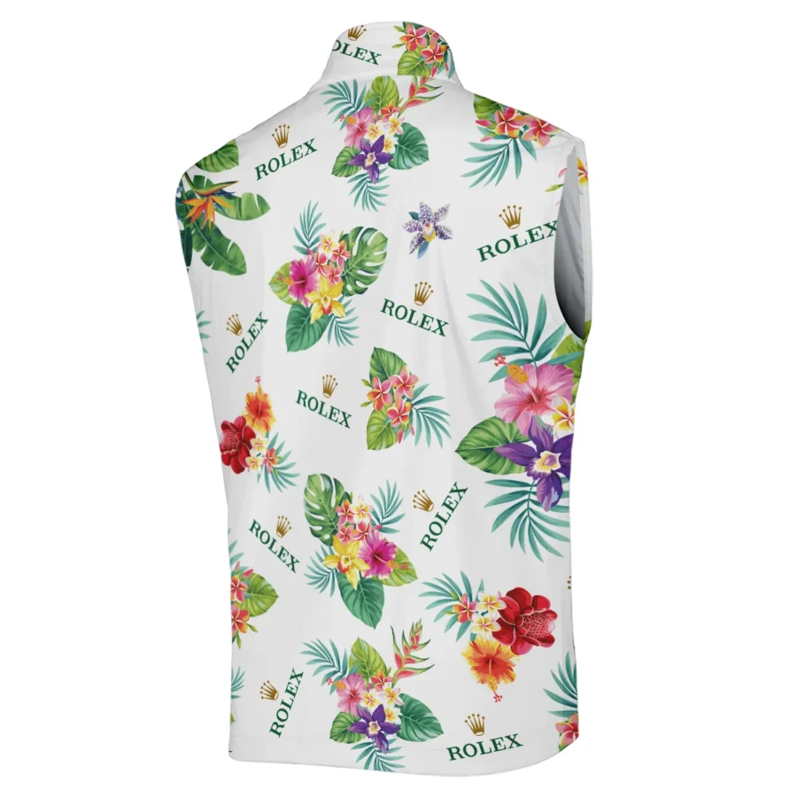 Rolex Hawaiian Flower Sleeveless Jacket Style Classic Sleeveless Jacket