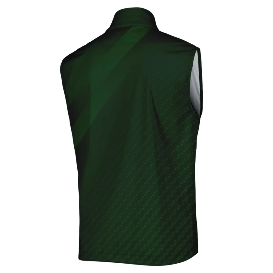 Callaway Gradient Dark Green Abstract Pattern Masters Tournament Sleeveless Jacket Style Classic Sleeveless Jacket