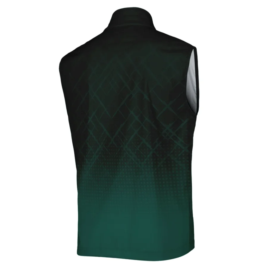 Callaway Masters Tournament Sport Jersey Pattern Dark Green Sleeveless Jacket Style Classic Sleeveless Jacket