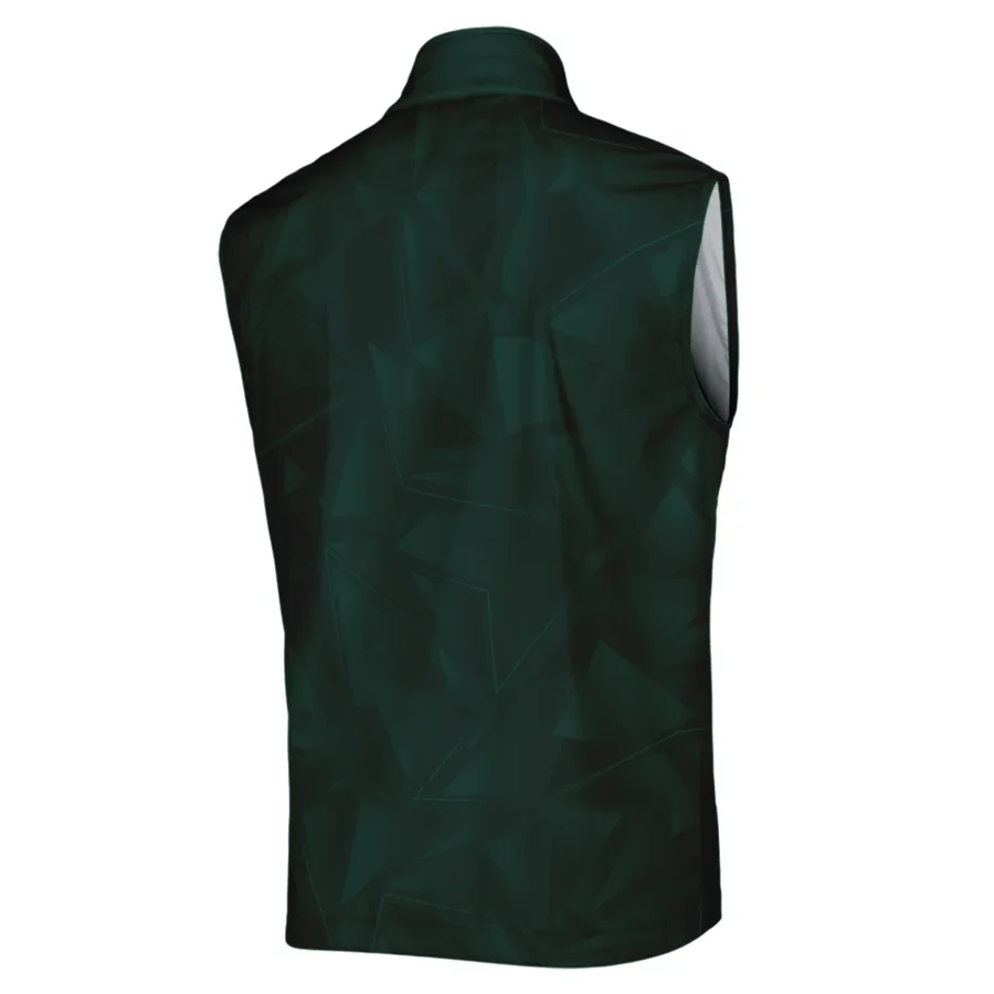 Dark Green Abstract Sport Masters Tournament Ping Sleeveless Jacket Style Classic Sleeveless Jacket