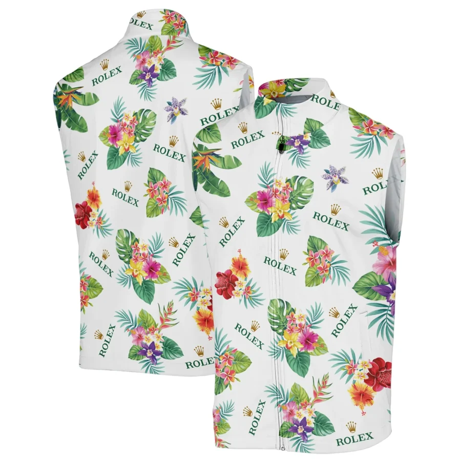 Rolex Hawaiian Flower Sleeveless Jacket Style Classic Sleeveless Jacket