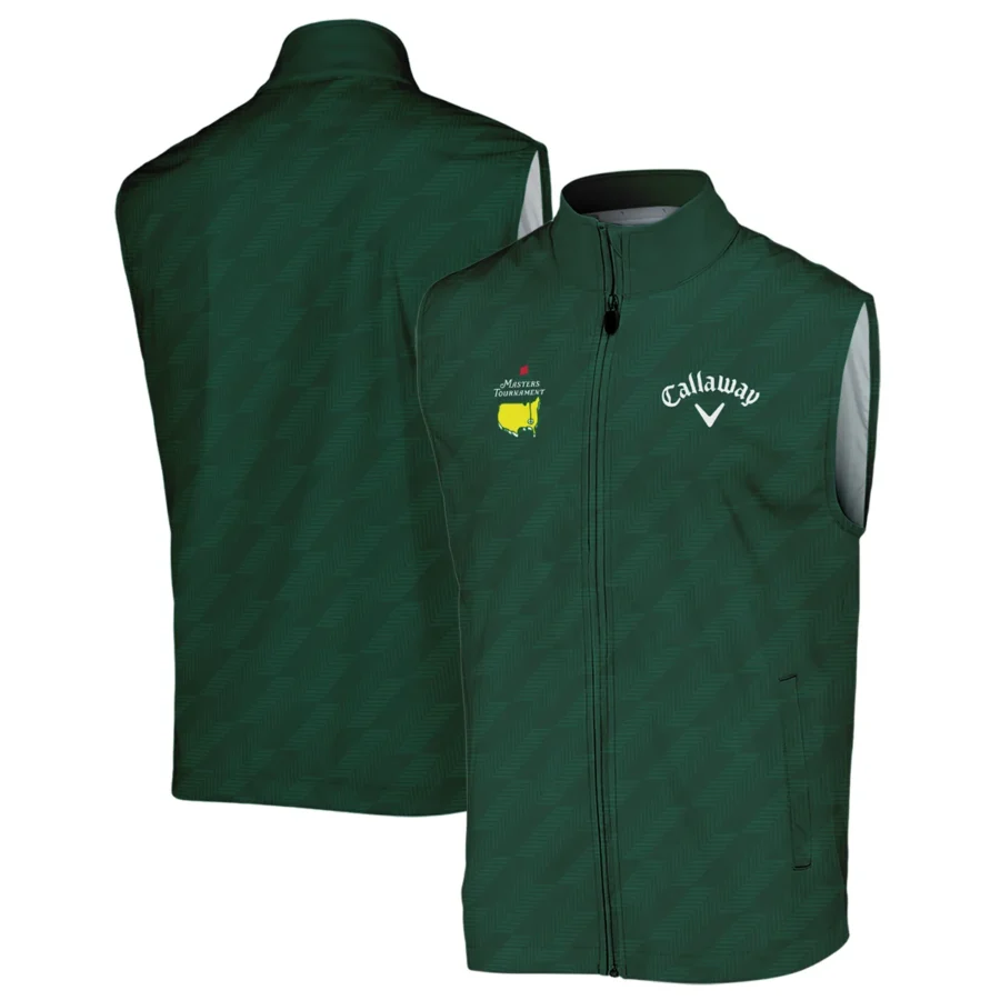 Masters Tournament Callaway Star Dark Green Pattern Sleeveless Jacket Style Classic Sleeveless Jacket