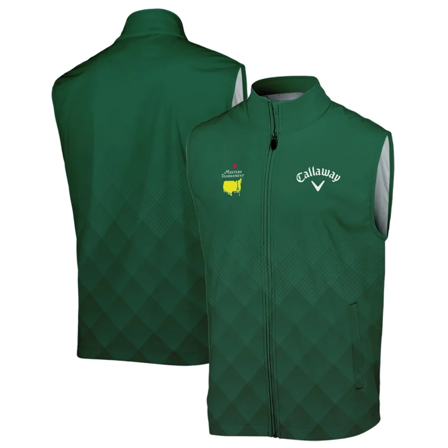 Masters Tournament Callaway Gradient Dark Green Pattern Sleeveless Jacket Style Classic Sleeveless Jacket