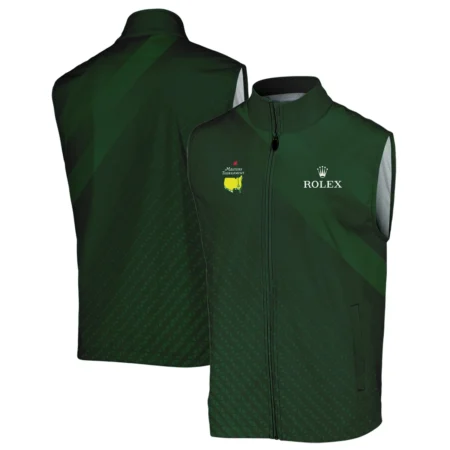 Rolex Gradient Dark Green Abstract Pattern Masters Tournament Sleeveless Jacket Style Classic Sleeveless Jacket