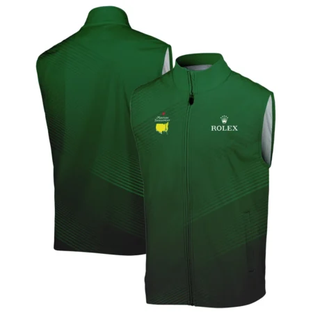 Masters Tournament Stripe Gradient Dark Green Abstract Pattern Rolex Sleeveless Jacket Style Classic Sleeveless Jacket
