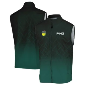 Ping Masters Tournament Sport Jersey Pattern Dark Green Quarter-Zip Jacket Style Classic Quarter-Zip Jacket