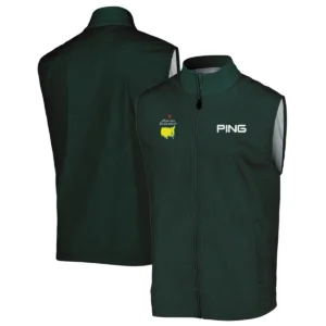 Masters Tournament Ping Pattern Sport Jersey Dark Green Quarter-Zip Jacket Style Classic Quarter-Zip Jacket