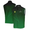Rolex Masters Tournament Dark Green Star Pattern Quarter-Zip Jacket Style Classic Quarter-Zip Jacket